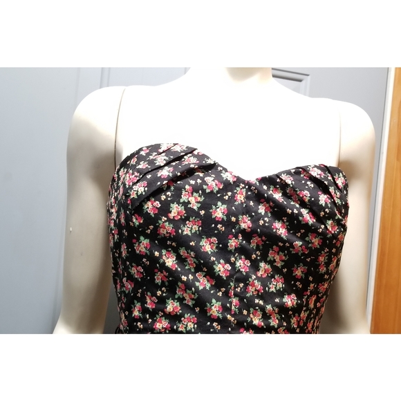 Forever21 Mini Dress Floral Print, Pleated, S - Picture 6 of 8